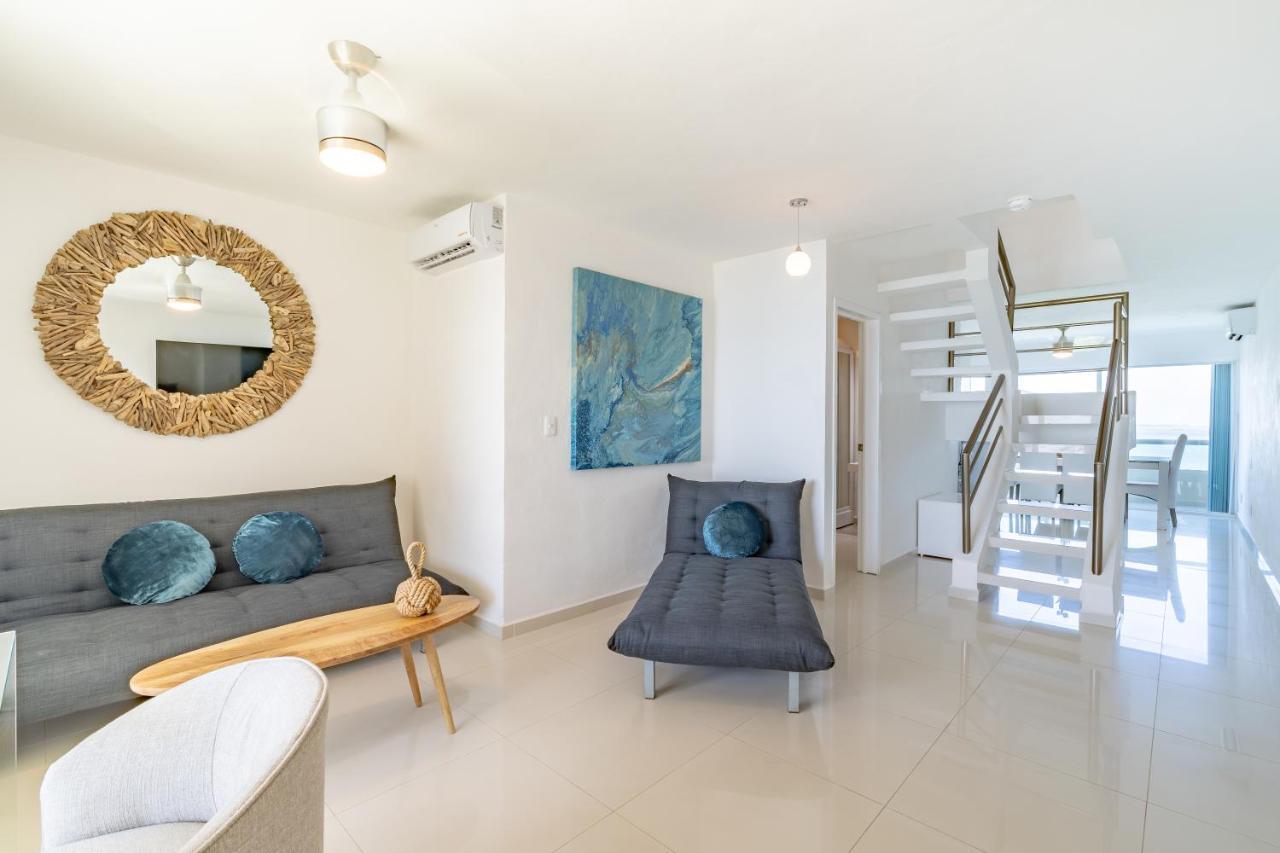 Ocean View Three Bedroom, Three Story Penthouse By The Beach Cancún Exterior foto