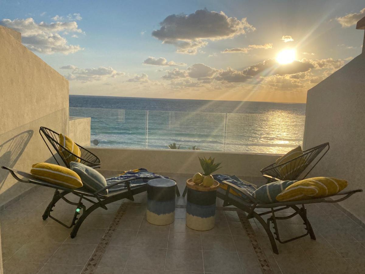 Ocean View Three Bedroom, Three Story Penthouse By The Beach Cancún Exterior foto